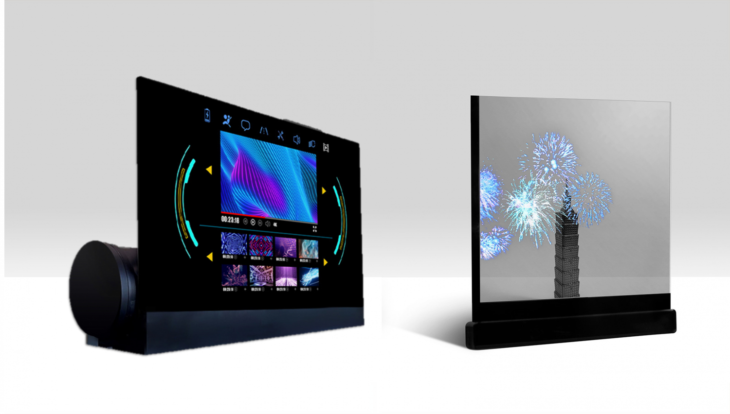 可卷式、折迭性、高透明